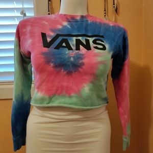 Vans tye dye cropped sweatshirt